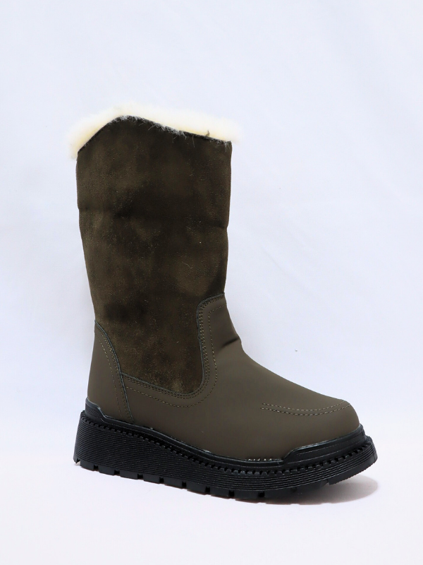 Botas nieve verde - mujer