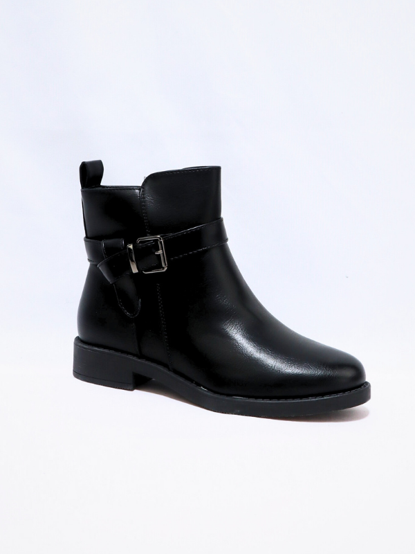 Botin motero bajos negro -... 2