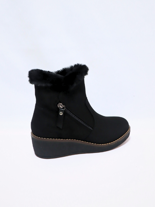 Botas cuña negro - mujer
