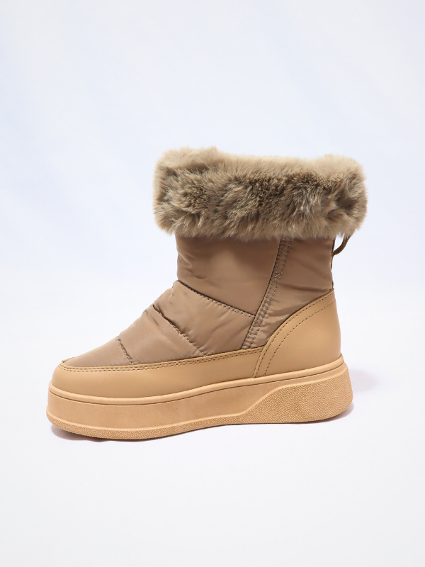 Botines nieve kaki - mujer