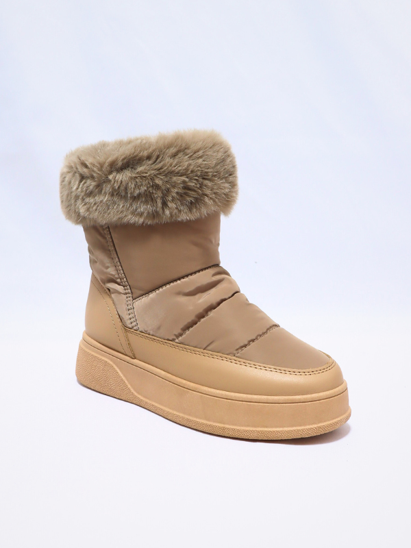 Botines nieve kaki - mujer