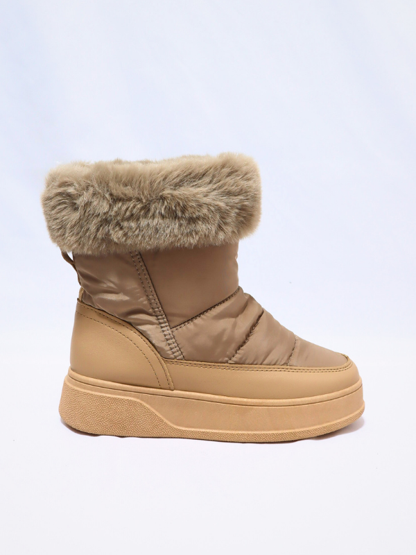 Botines nieve kaki - mujer