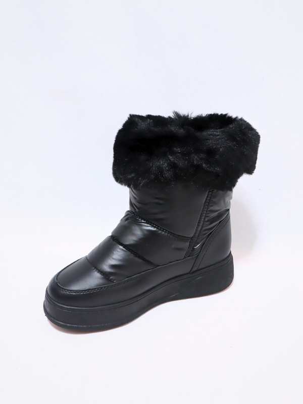 botines nieve negro - mujer