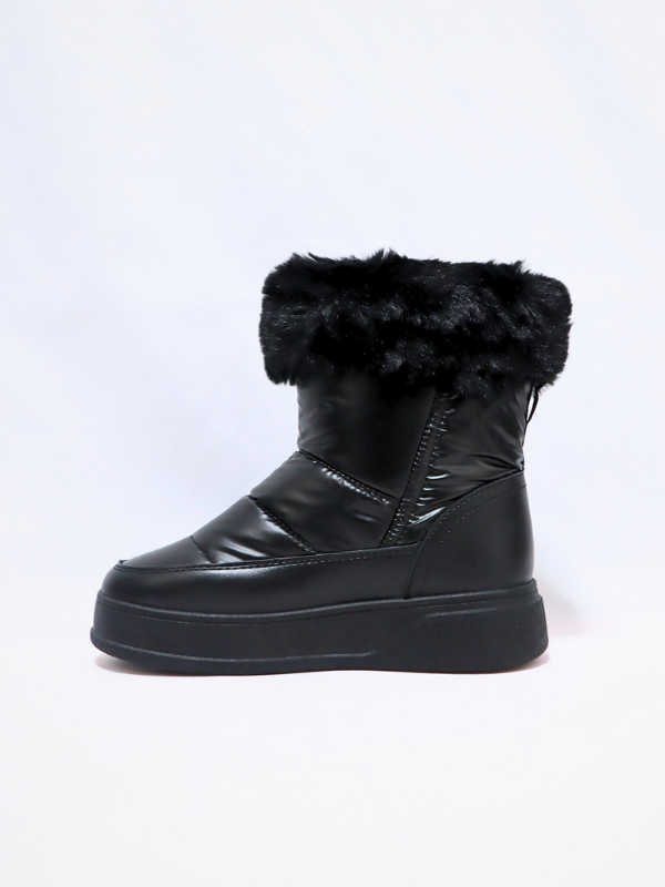 botines nieve negro - mujer