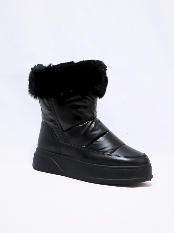 botines nieve negro - mujer
