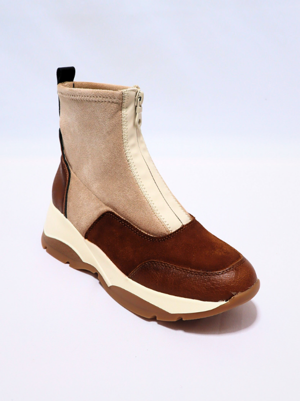 botines cremallera - mujer