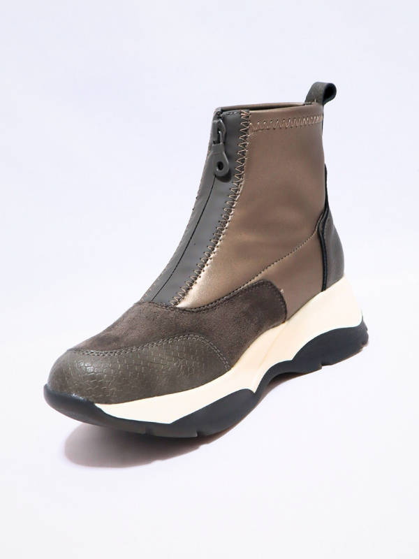 botines cremallera - mujer