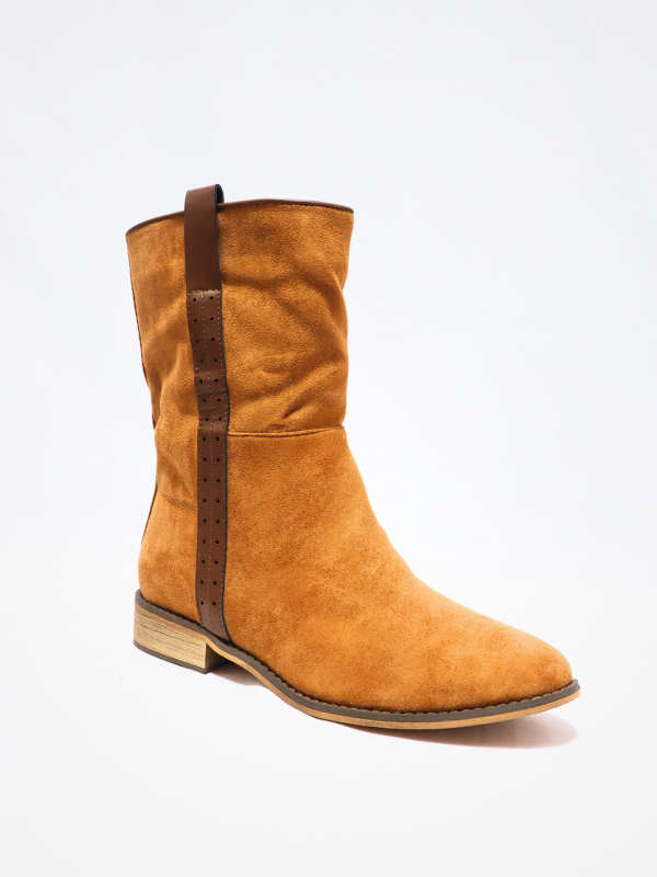 Botín plano cartuja - camel