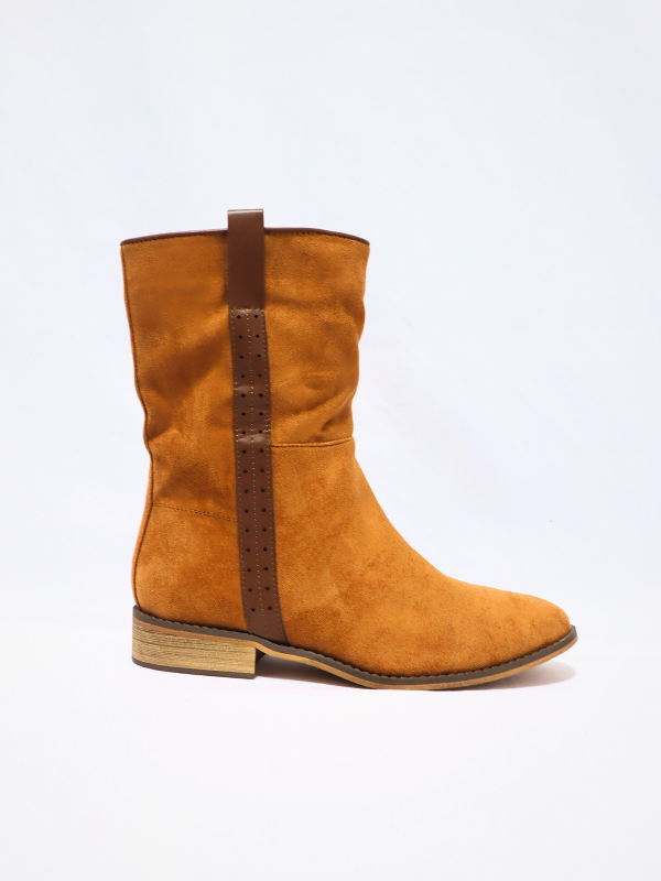 Botín plano cartuja - camel