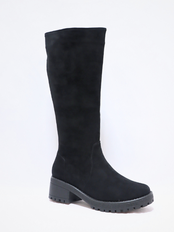 Botas altas de ante. -mujer-