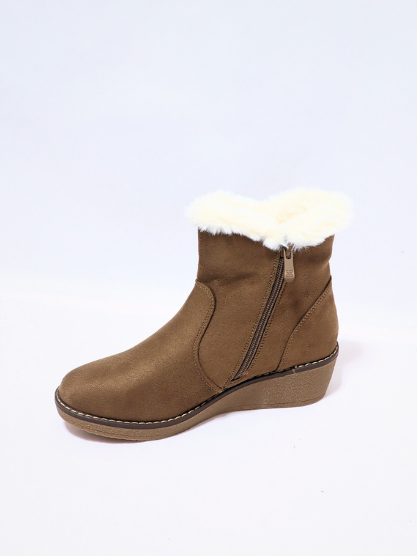 Botín de cuña - interior de borreguito