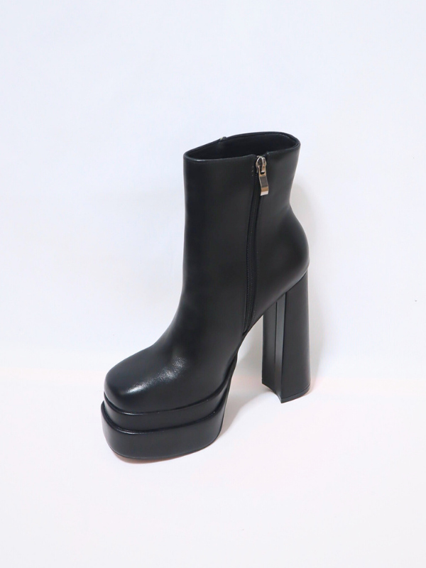 botines tacón - doble plataforma