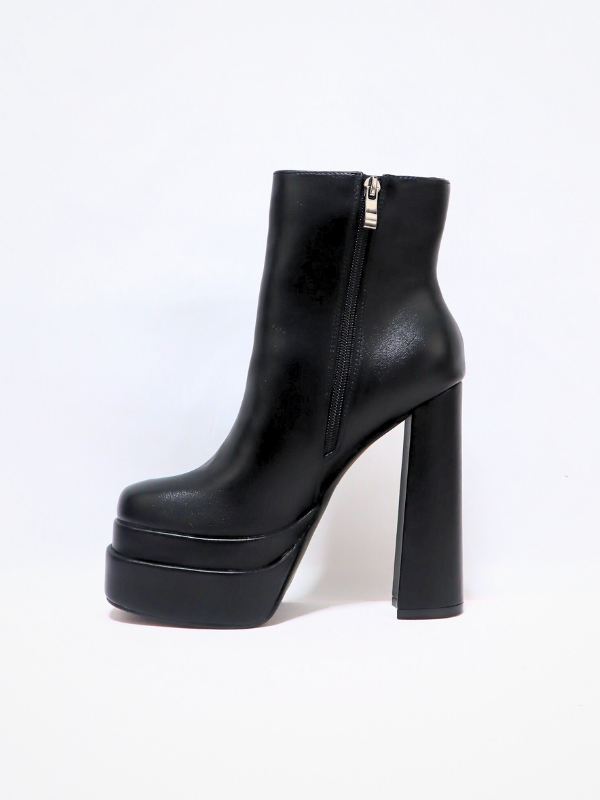 botines tacón - doble plataforma