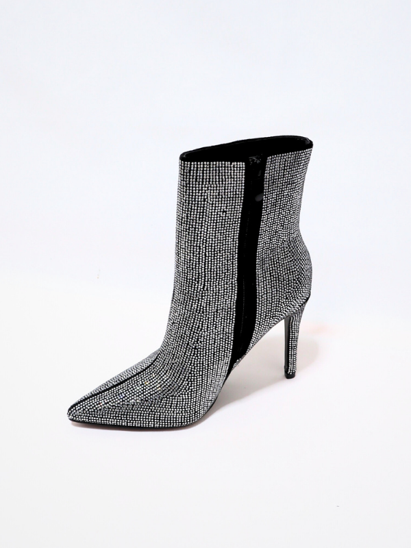 Botín tacón alta -  diamantes de...