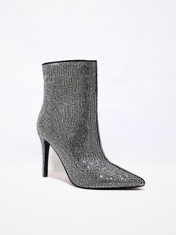 Botín tacón alta -  diamantes de...