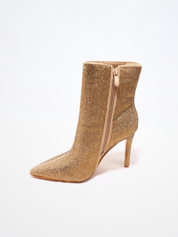 Botín tacón alta -  diamantes de...