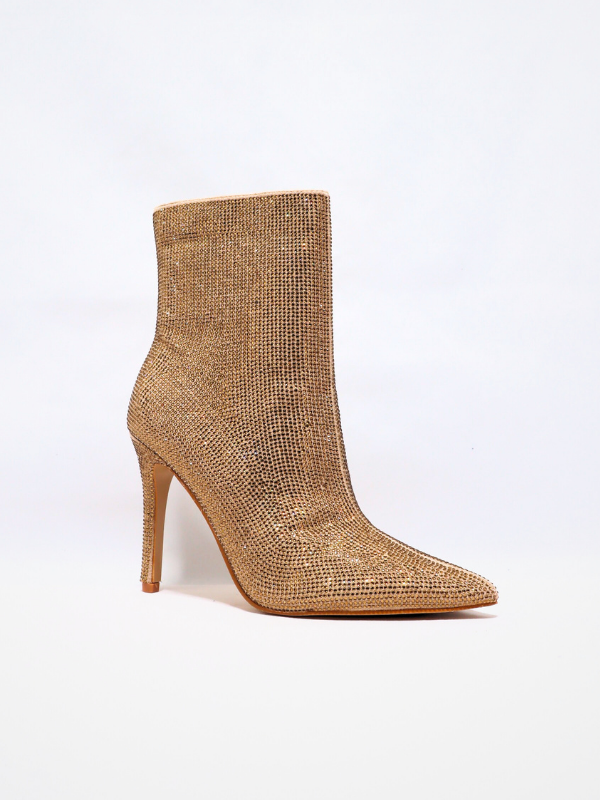 Botín tacón alta -  diamantes de...