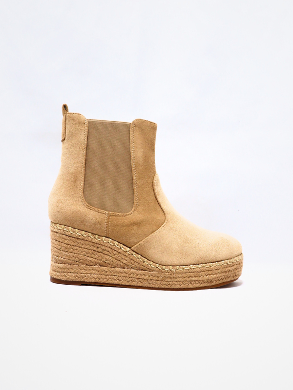 Botín cuña esparto