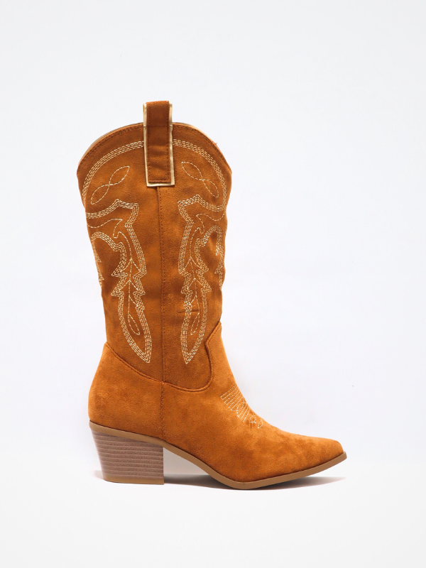 Bota cowboy - camel