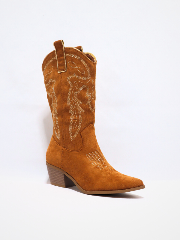 Bota cowboy - camel