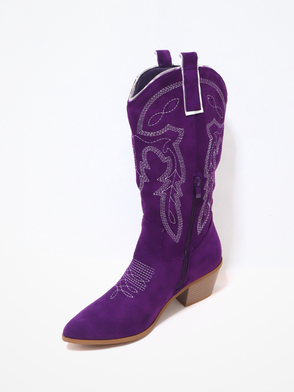 Bota cowboy - morado