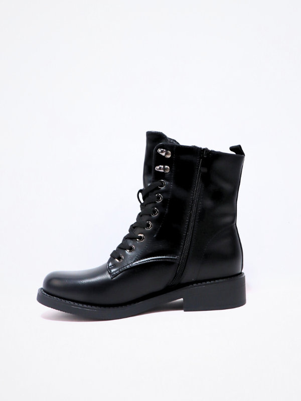 Botín cordón - negro