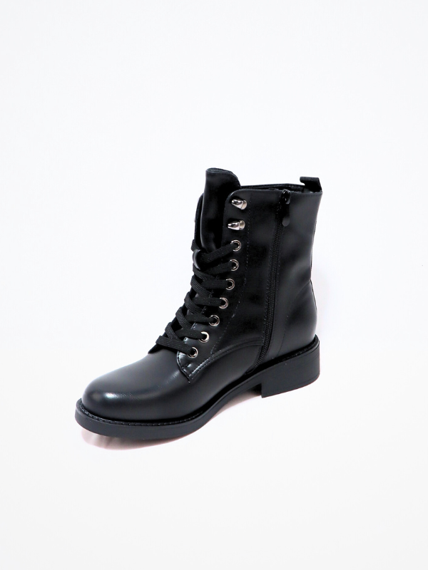 Botín cordón - negro