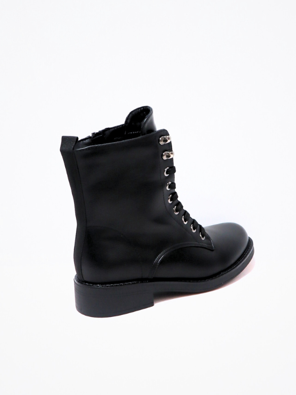Botín cordón - negro