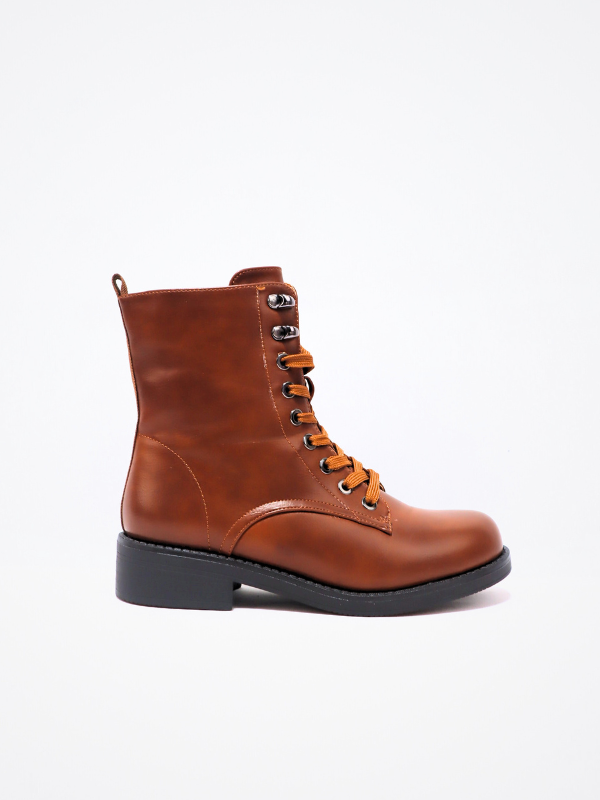 Botín cordón - camel