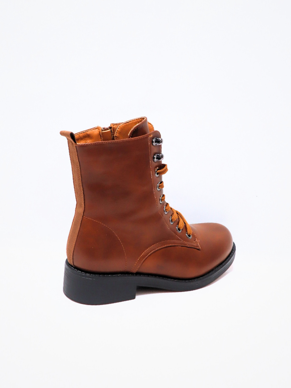 Botín cordón - camel
