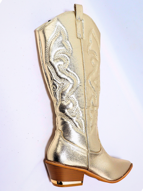 Bota cowboy - dorado