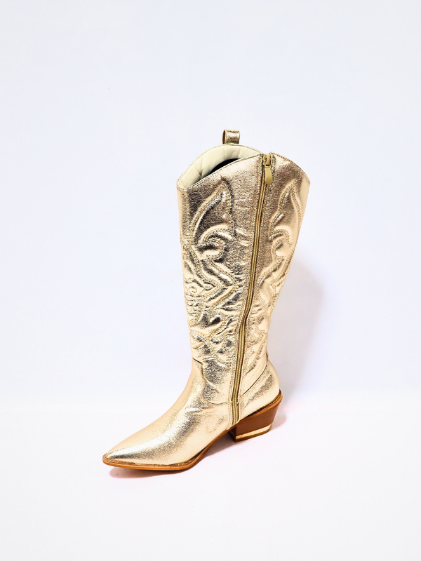 Bota cowboy - dorado