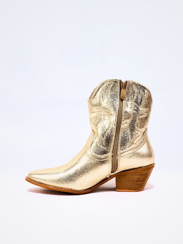 Botin cowboy - dorado