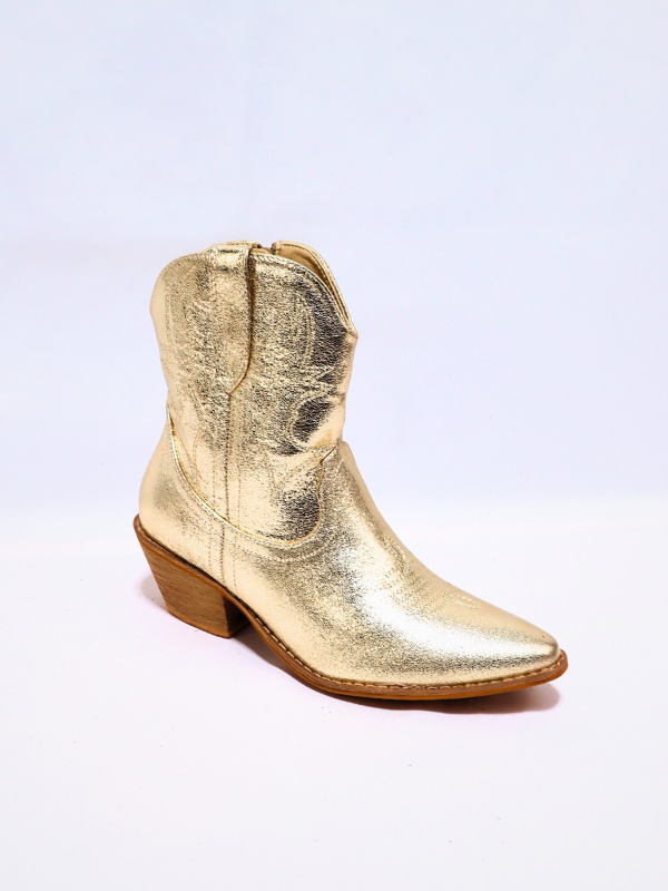 Botin cowboy - dorado
