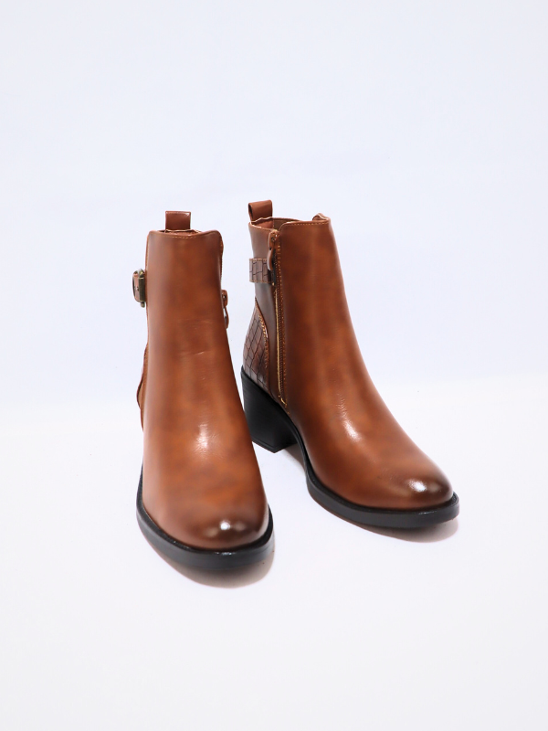 Botin elegante camel 2