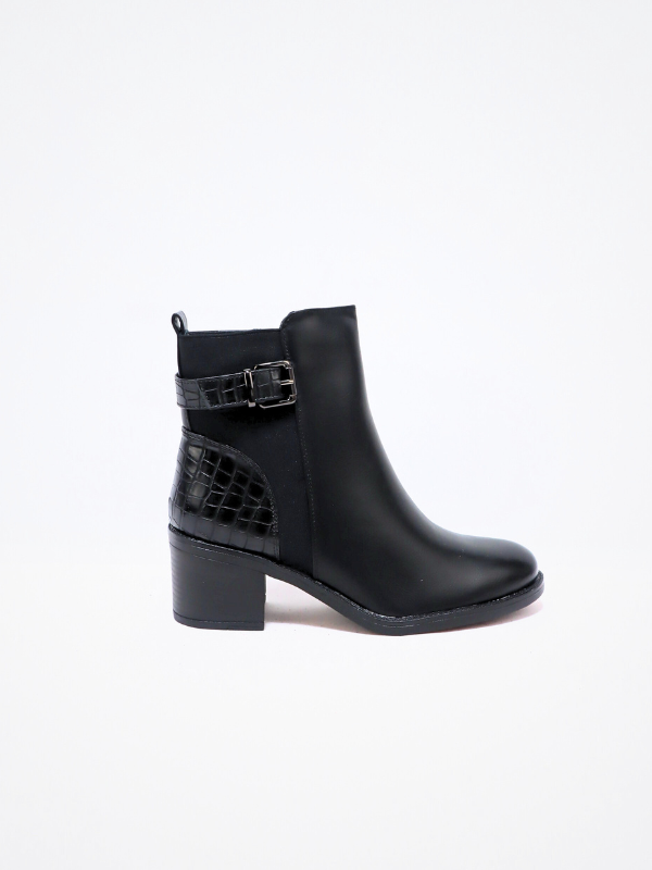 botin elegante negro