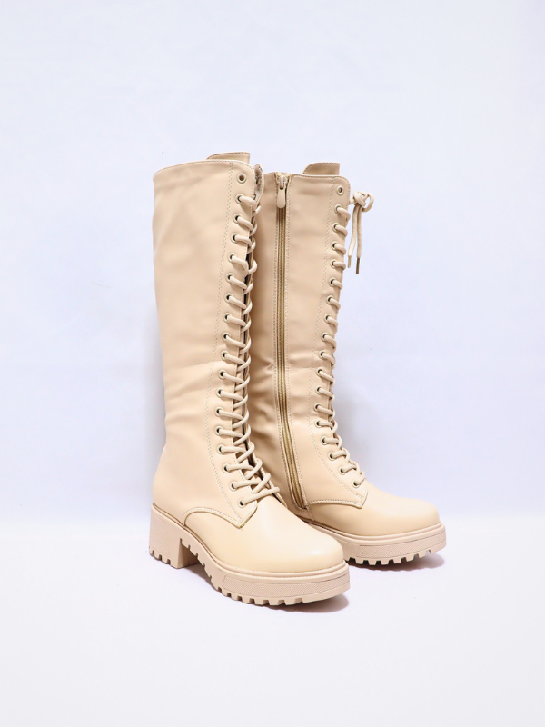 Bota altas - beige