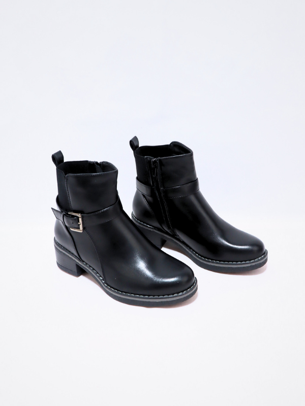 Botin tacón bajos - mujer