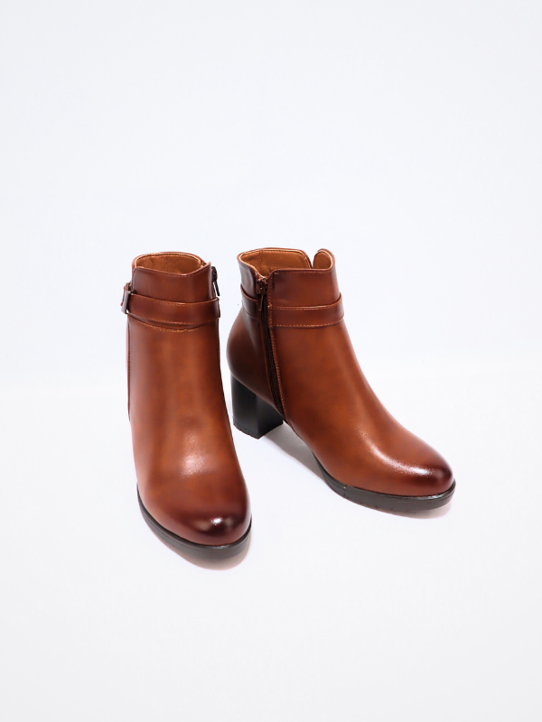 Botin tacón cuadrado - mujer