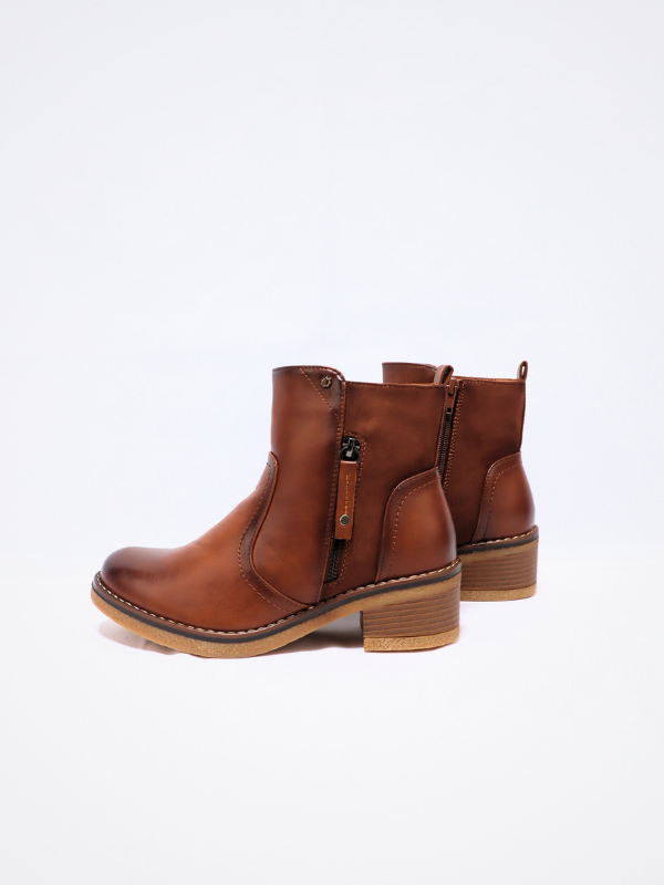 Botin de señora - camel