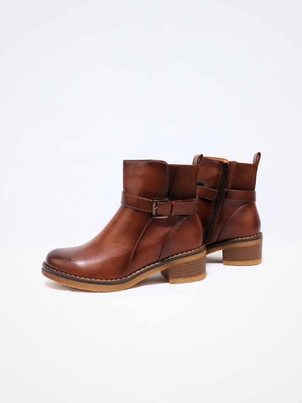 Botin camel - mujer