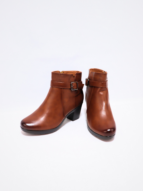 Botín para señora - camel 2