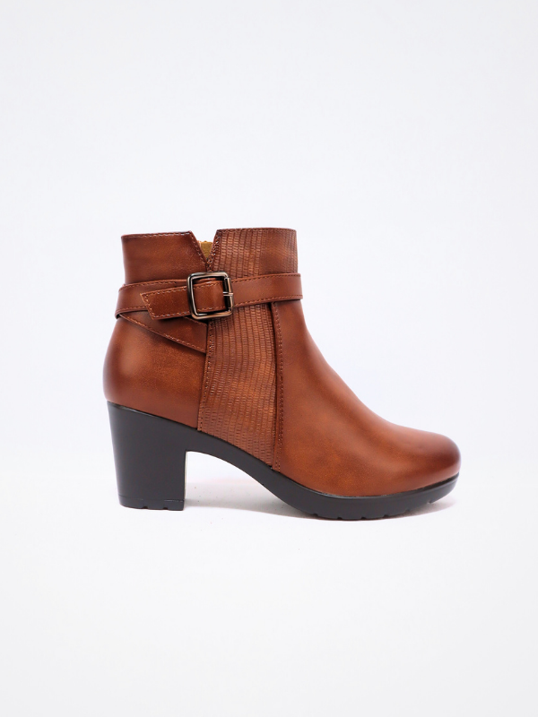 Botín para señora - camel
