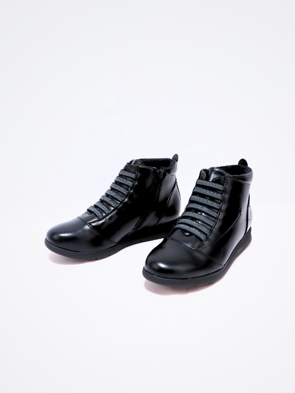 Botin cordones elásticos - mujer