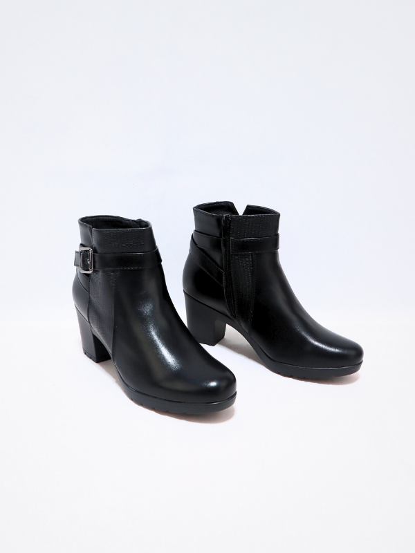 Botín para señora.-Negro-