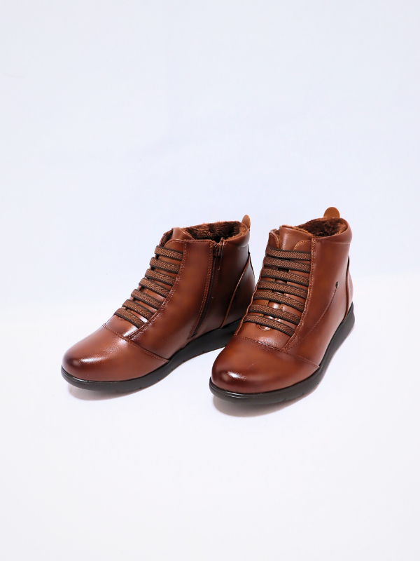 Botín cordones elásticos  - mujer