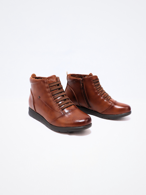 Botín cordones elásticos  - mujer