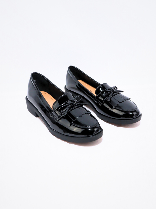 Mocasines charol - mujer