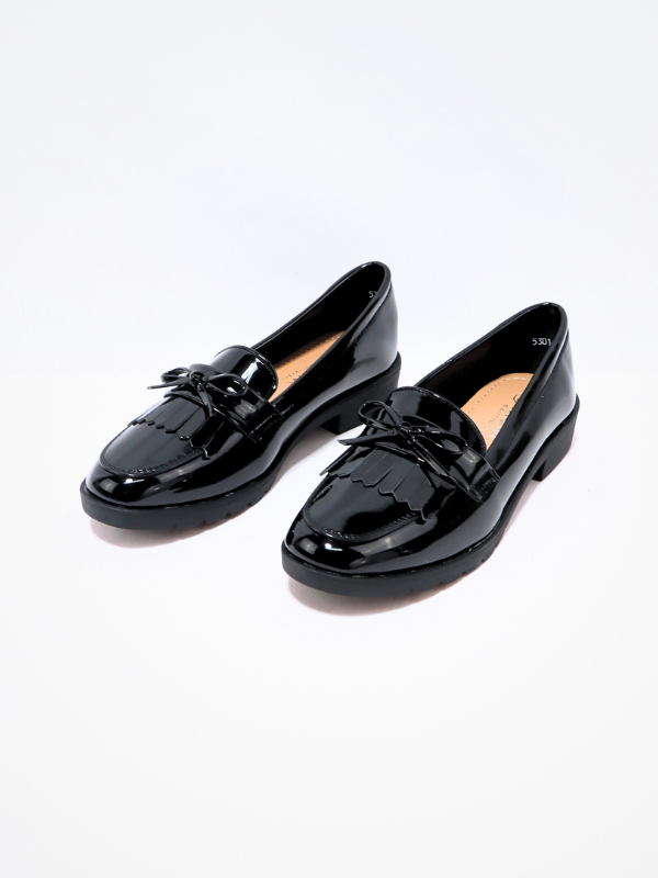 Mocasines charol - mujer