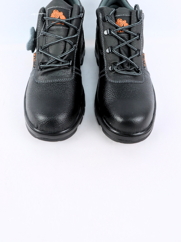 Botin de piel seguridad - negro